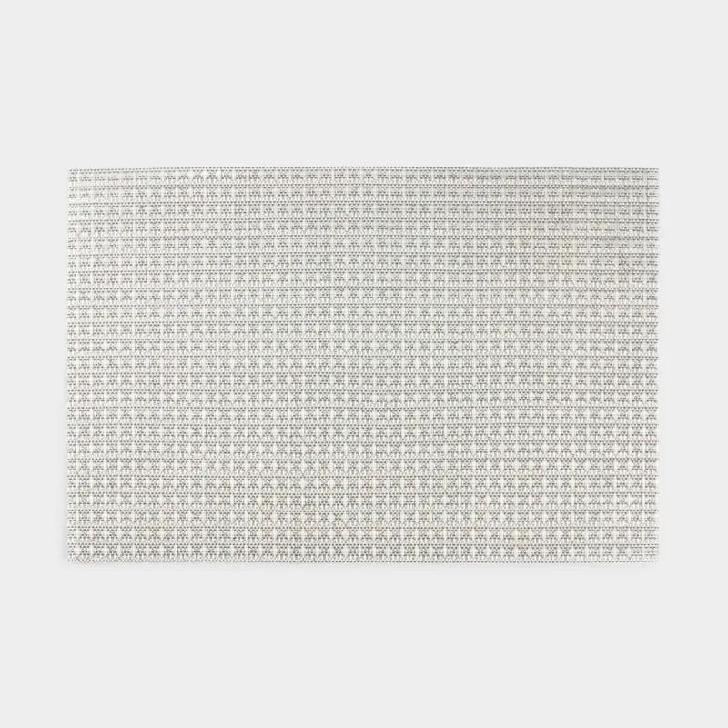 Placemat, 30x45 cm, with sequins, PVC, rectangular, silver, Solid