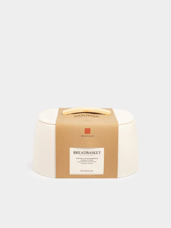 Bread box, 33x23x18 cm, metal / wood, oval, milk, Course, image-7