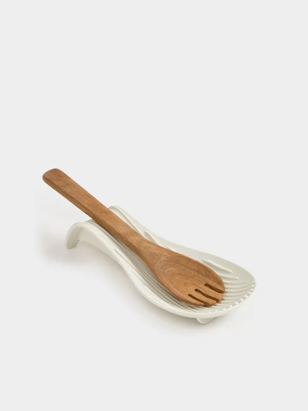 Spoon stand, 23 cm, silicone, beige, Wavelet, image-7