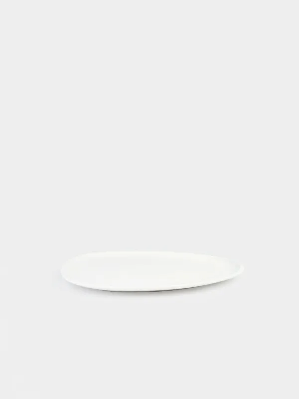 Dinner plate, 27x25 cm, porcelain P, white, Synergy, image-2