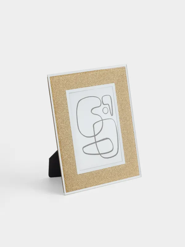 Photo frame, 17x22 cm, glass, gold, Actress, image-0