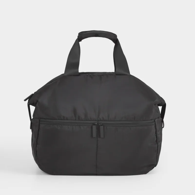 Sports bag, 43x34 cm, with handle and shoulder strap, nylon, black, Force