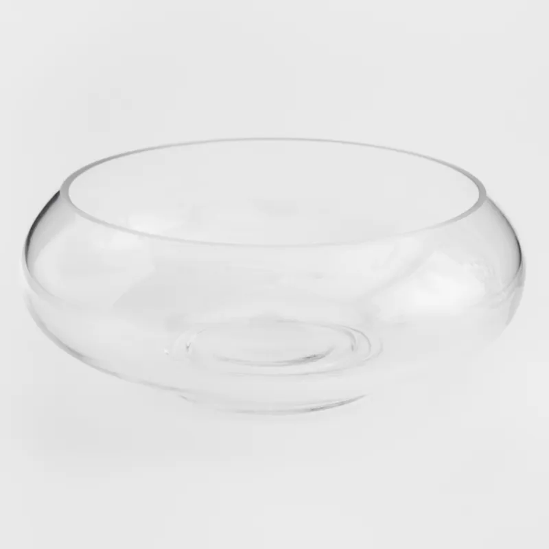 Salad bowl, 17x7 cm, glass, Clear