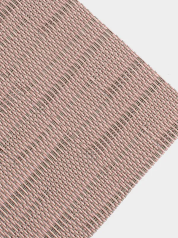 Placemat, 30x45 cm, PVC / polyester, rectangular, dusty pink, Solid, image-1
