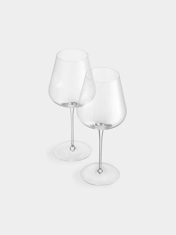 White wine glass, 480 ml, 2 pcs, crystal glass, Ferentino, image-3