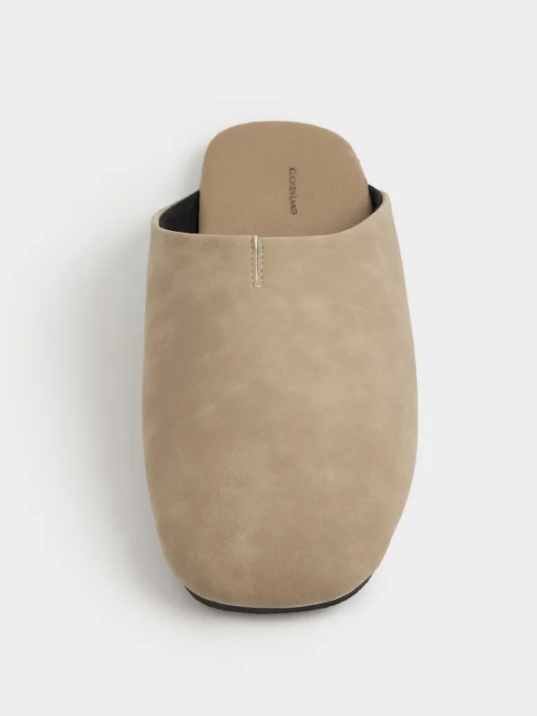 Women's slippers, homewear, size 36-37, polyurethane / PVC, grey, Viderlen, image-3