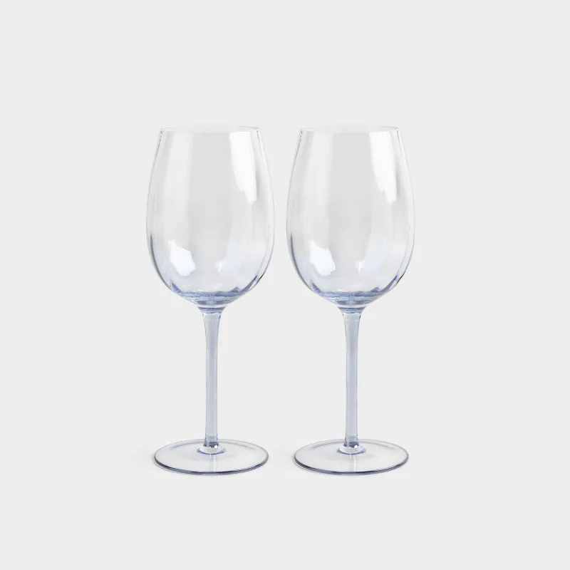 Drinking glass, 470 ml, 2 pcs, glass, blue, Filo R color