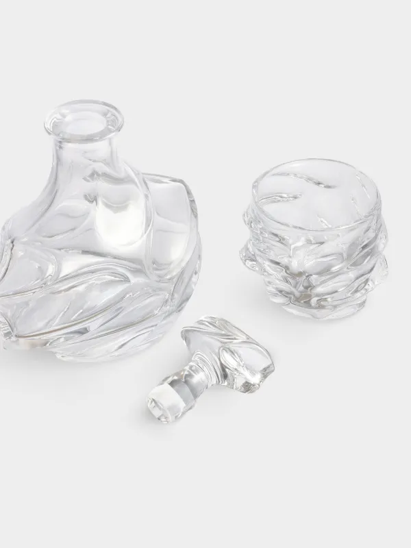 Drink set, 4 pers, 5 items, decanter / glasses, glass R, shaped, Peak, image-1