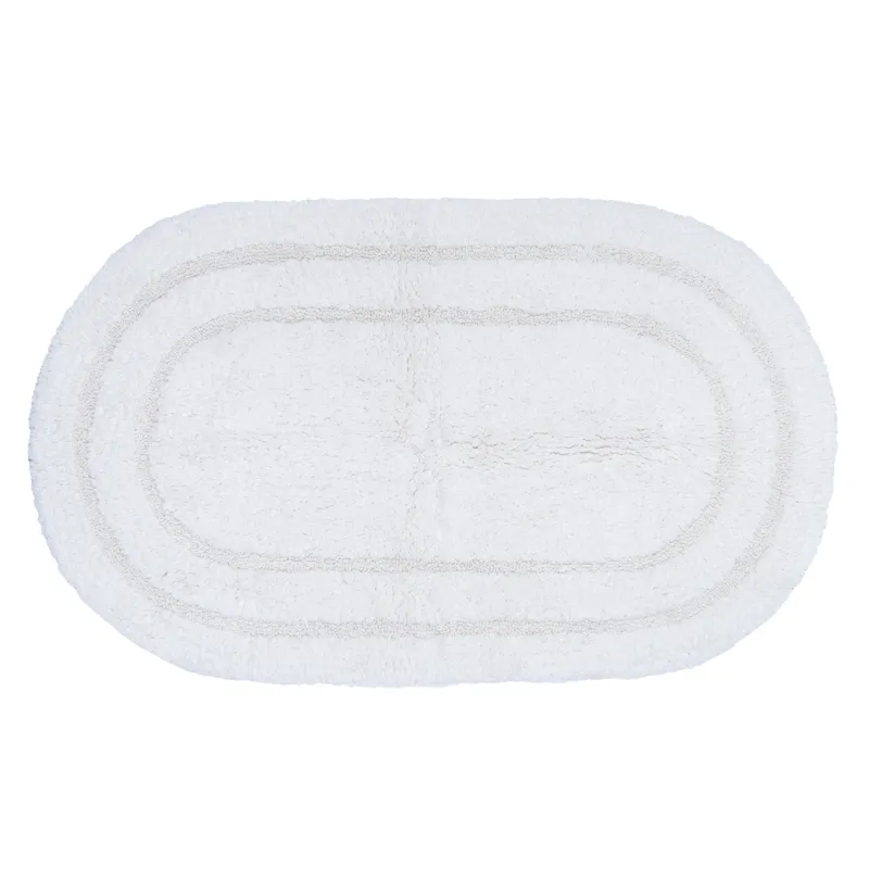 Mat, 60x100 cm, oval, cotton, cream, Solo, image-0