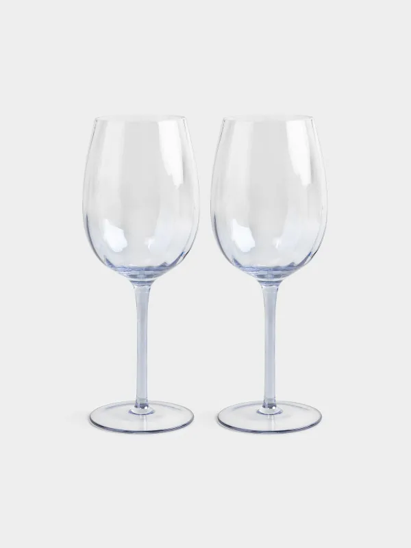 Drinking glass, 470 ml, 2 pcs, glass, blue, Filo R color, image-0
