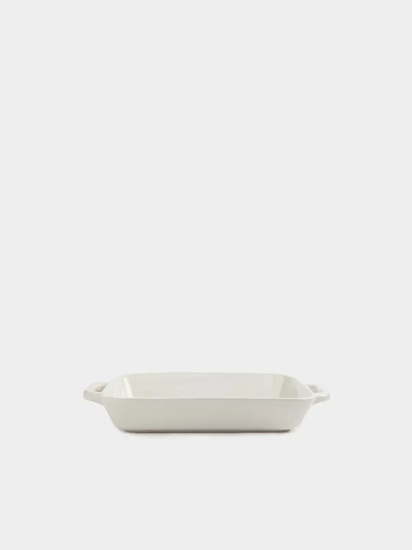 Baking dish, 34x24 cm, ceramic, rectangular, milk, Cakes ivory, image-0