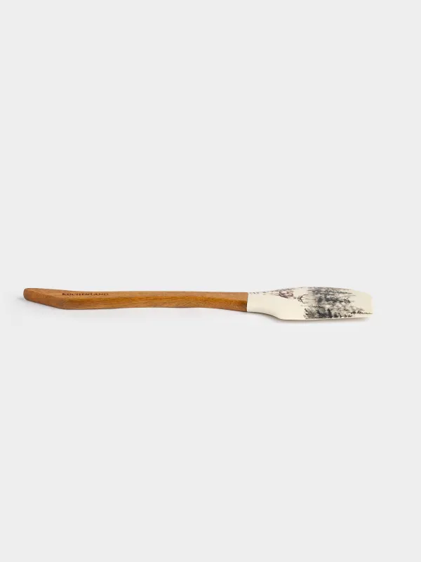 Spatula, 27 cm, silicone / ceramic, milky, Cones and mountain ash, Rowan delice, image-2