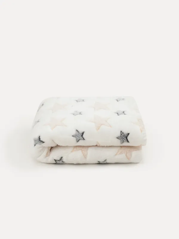 Blanket with pillow, 130x150 cm, fleece / plush, beige, Cat, Plush animals, image-0