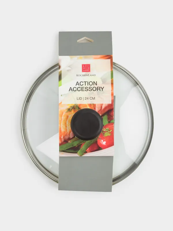 Lid, 24 cm, glass / metal, Action Accessory, image-4