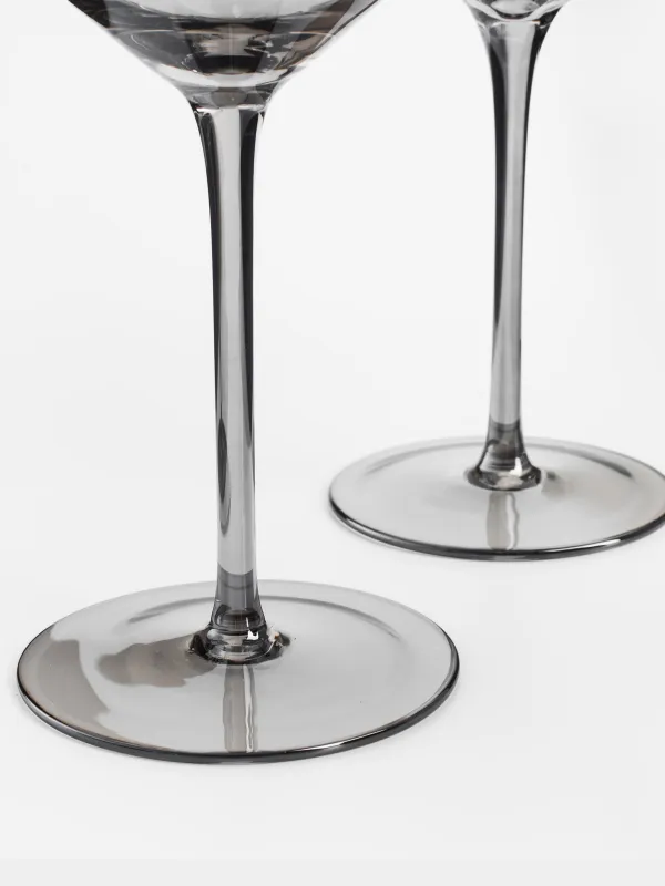 Drinking glass, 560 ml, 2 pcs, crystal glass, grey, Charm L Color, image-3