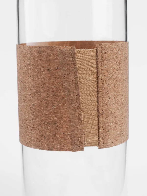 Beverage bottle, 1.25 l, with zarf, Used glass stopper, Clear font, image-5