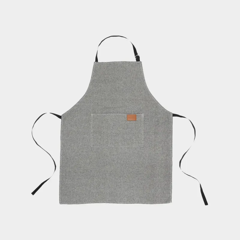 Apron, 65x85 cm, polyester / cotton, dark grey, Melange