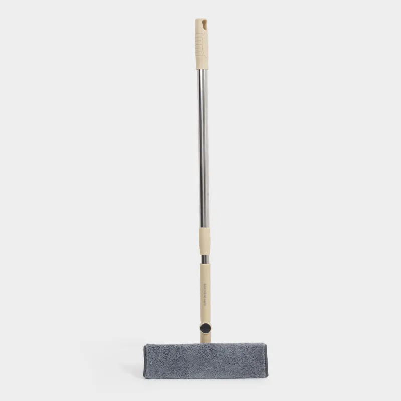 Window cleaning mop, with rag and scraper, beige, Clean