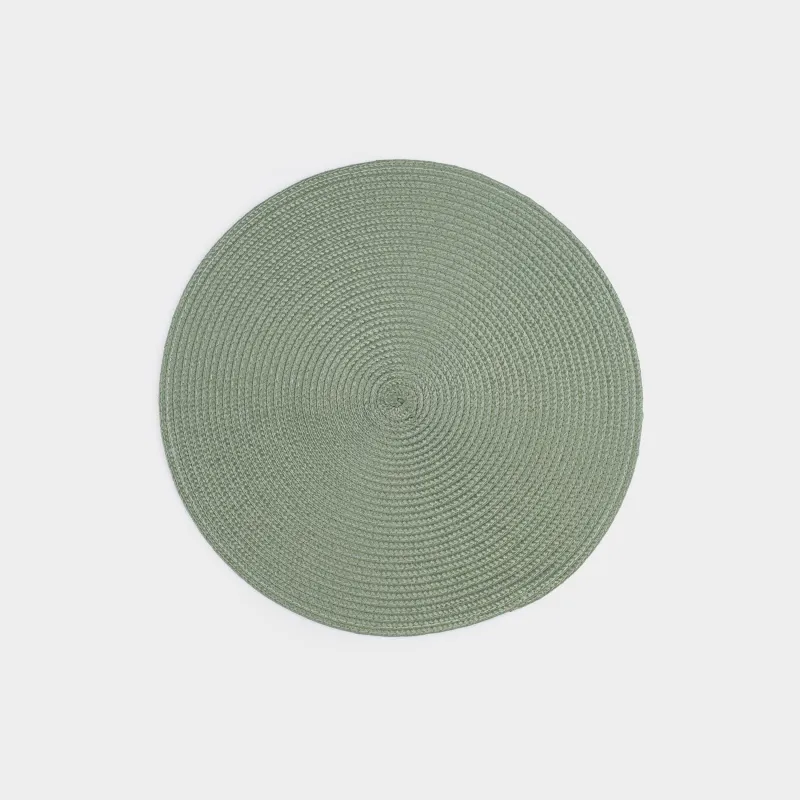Napkin for appliances, 38 cm, polypropylene/PET, Round, Green, Circle