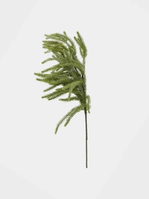 Decorative branch, 60 cm, plastic / paper, Conifer decor, image-7