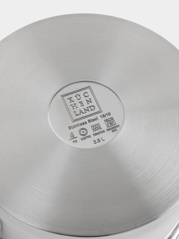 Pot, 20 cm, 3.5 l, with lid, Silver Stone, image-8