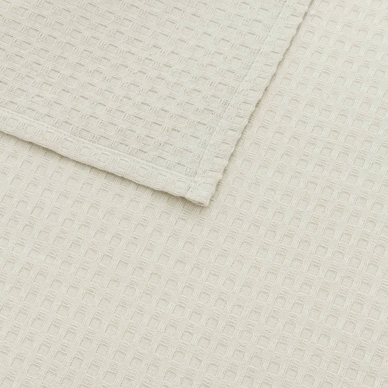 Kitchen towel, 40x60 cm, 2 pcs, with lace, cotton, beige, Waffle, image-5