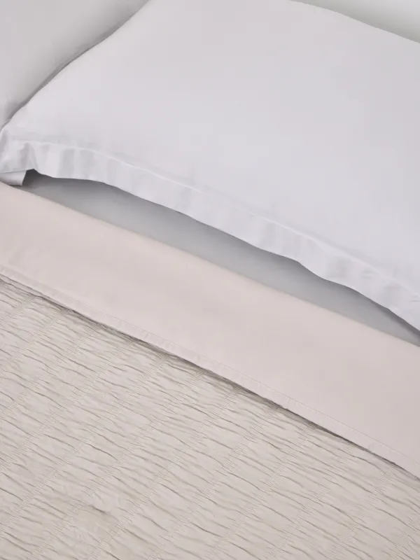 Bedspread, 220x240 cm, quilted, polyester / microfiber, beige-gray, Stripes, Stitch, image-4