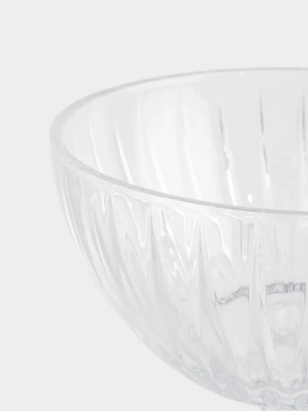 Fruit vase, 25x22 cm, on a leg, glass R, Glare, image-2