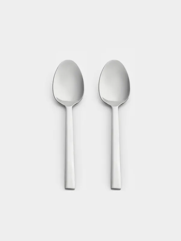 Tea spoon, 2 pcs, steel, Rome, image-0