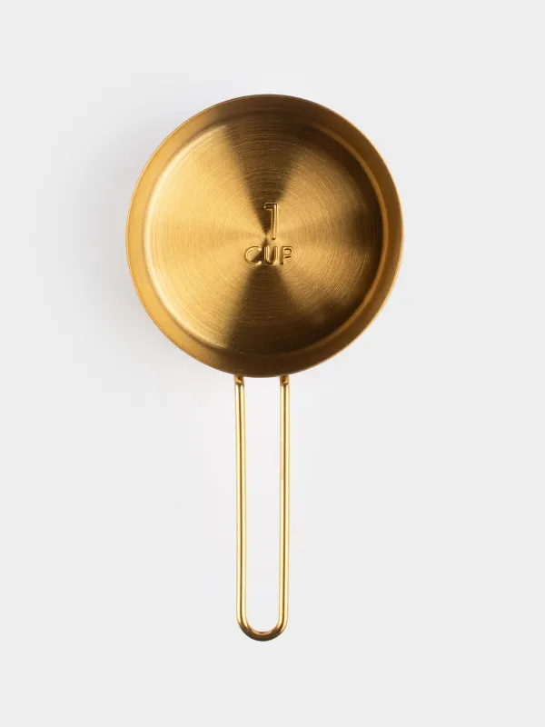 Measuring spoon, 250 ml, steel, golden, Device gold, image-3