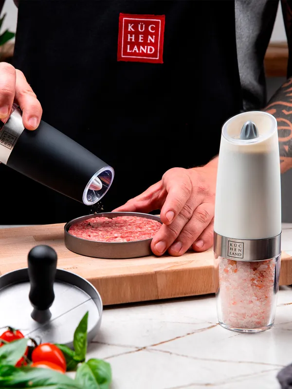 Spice mill, 20 cm, Gravity, Plastic / Acrylic, LED W, White, Spicy, image-7