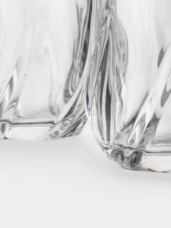 Drinking glass, 10 cm, 300 ml, 2 pcs, glass R, Crumpled, image-4