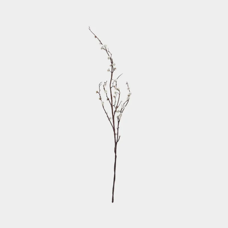 Decorative branch, 1.1 m, plastic / polyester, Plum blossoms, Flower garden