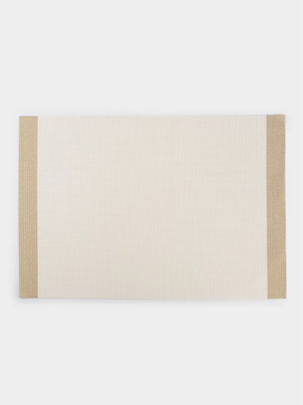 Placemat, 30x45 cm, PVC, rectangular, sand-white, Stripes, Solid, image-0