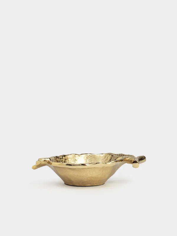 Decorative dish, 19x14 cm, metal, golden, Garnet, Fantastic gold, image-2