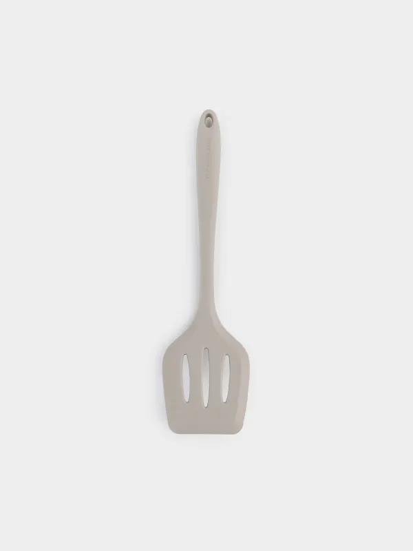 Spatula, 31 cm, with slits, silicone / nylon, beige, Benefit, image-0