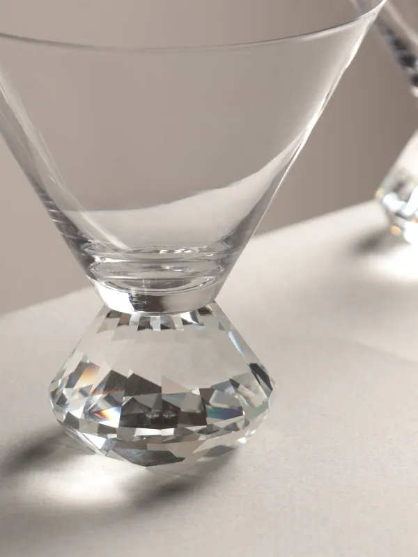 Drinking glass, 310 ml, 2 pcs, glass, Diamond, Diamond, image-3