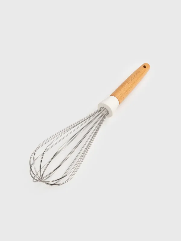Whisk, 32 cm, steel/wood, milky, Legerity, image-1