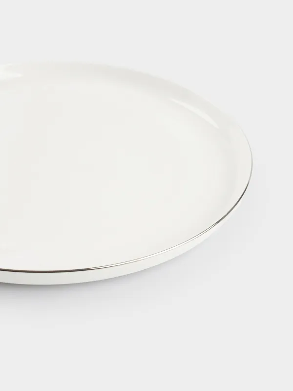 Dining plate, 26 cm, porcelain F, white, Ideal silver, image-4