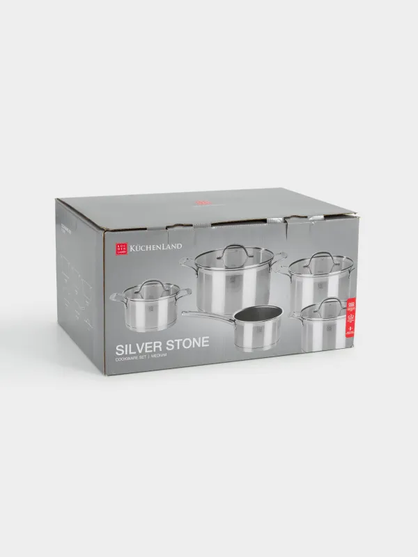 Dinnerware Set, 5 Pieces, medium, Silver Stone, image-11