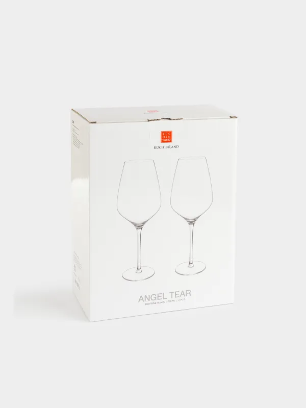 Drinking glass, 720 ml, 2 pcs, glass, Angel tear, image-4