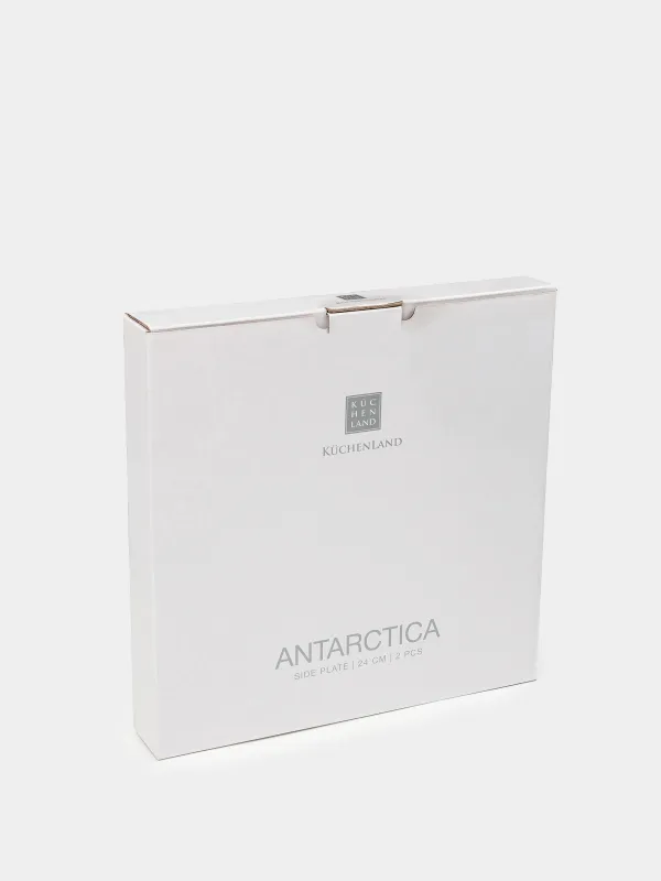 Snack plate, 24 cm, 2 pieces, porcelain F, Antarctica, image-5
