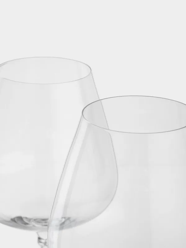 Drinking glass, 650 ml, 2 pcs, crystal glass, Twisted leg, Parma, image-2