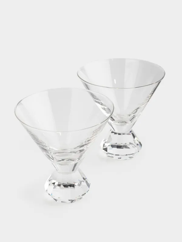 Drinking glass, 310 ml, 2 pcs, glass, Diamond, Diamond, image-2