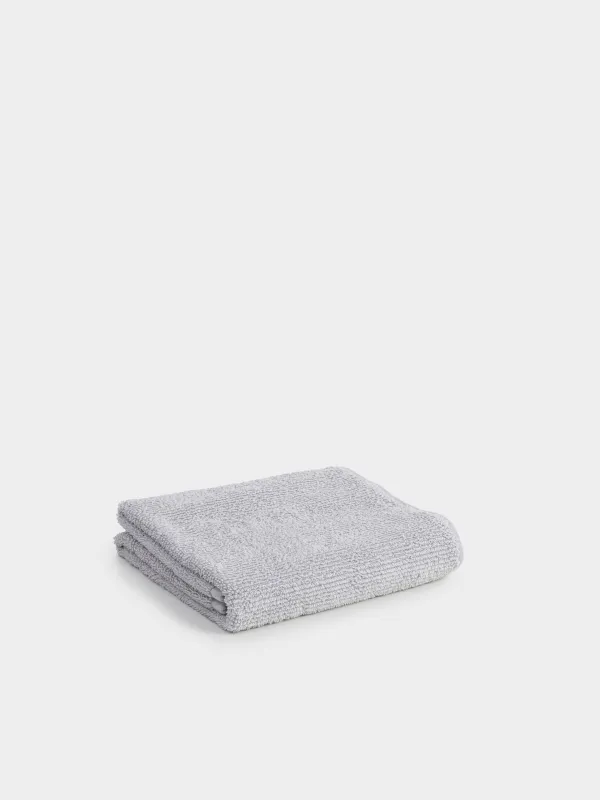 Towel, 50x90 cm, cotton, light grey, Terry cotton, image-0