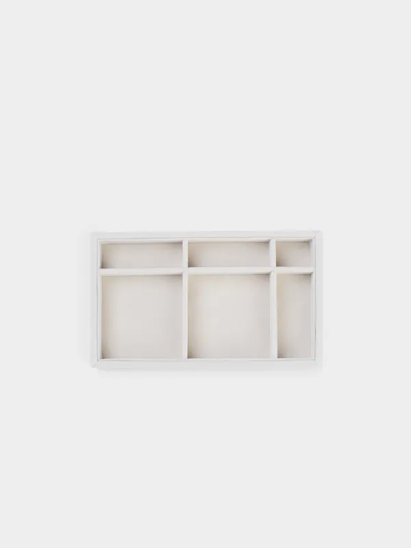 Jewelry storage organizer, 21x12 cm, MDF / velvet, beige, Ethics, image-2