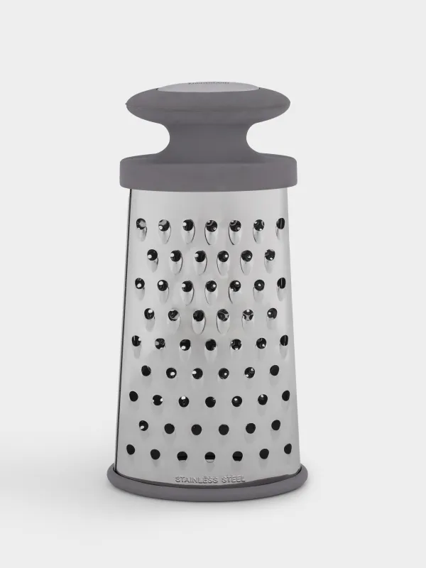 Grater, 23 cm, two-sided, steel / plastic, grey, Thin, image-0