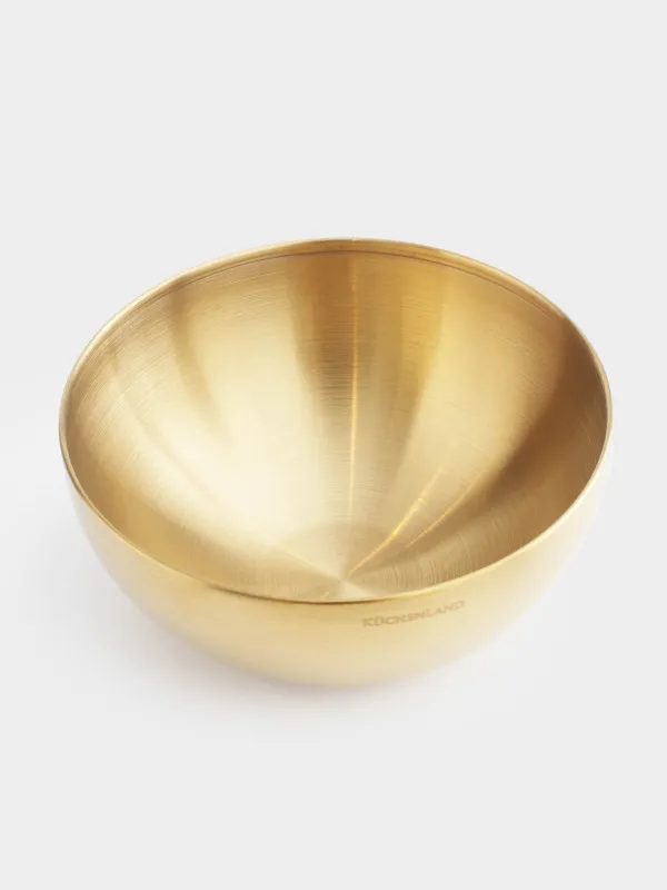 Bowl, 1,8 l, steel, golden, Classic gold, image-1