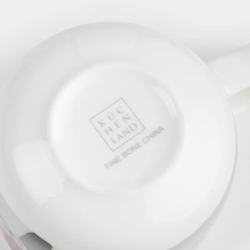 Mug, 500 ml, Porcelain F, White, Dogs with glasses, Dog, image-3