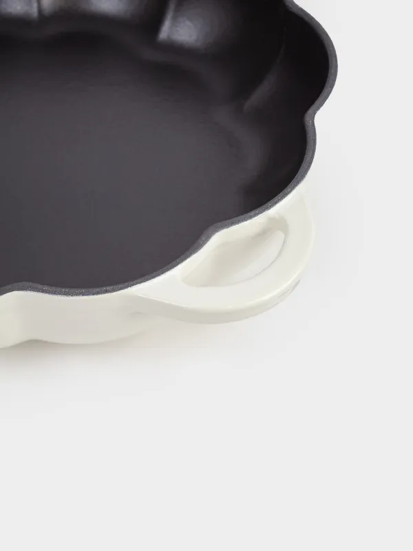 Saucepan, 26 cm, 2.3 l, with lid, cast iron, milky, Pumpkin, Gourd, image-3